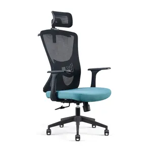 新罗oficina工厂价格定制高背设计行政人体工程学椅子会议员工旋转网状办公椅