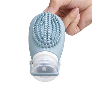 Set di Bottiglie da Viaggio Personalizzate per Campeggio, Lussuose 3 <span class=keywords><strong>in</strong></span> 1, Portatili, Antigoccia, <span class=keywords><strong>in</strong></span> Silicone Morbido, 100ml con Spazzolino - Product Image 2