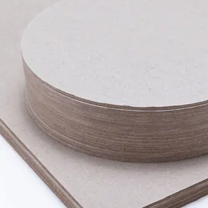 Factory Supplier 0.5-4mm Custom Thickness High Density Grey Chip Board/gray Cardboard/book Binding Board