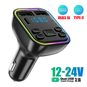Simr PD QC 3.1A ชุดเครื่องเล่น <span class=keywords><strong>Mp3</strong></span>ในรถยนต์แบบไร้สาย USB C โมดูลที่ชาร์จในรถยนต์แบบเร็วสองพอร์ตเครื่องส่งสัญญาณ FM - Product Image 2