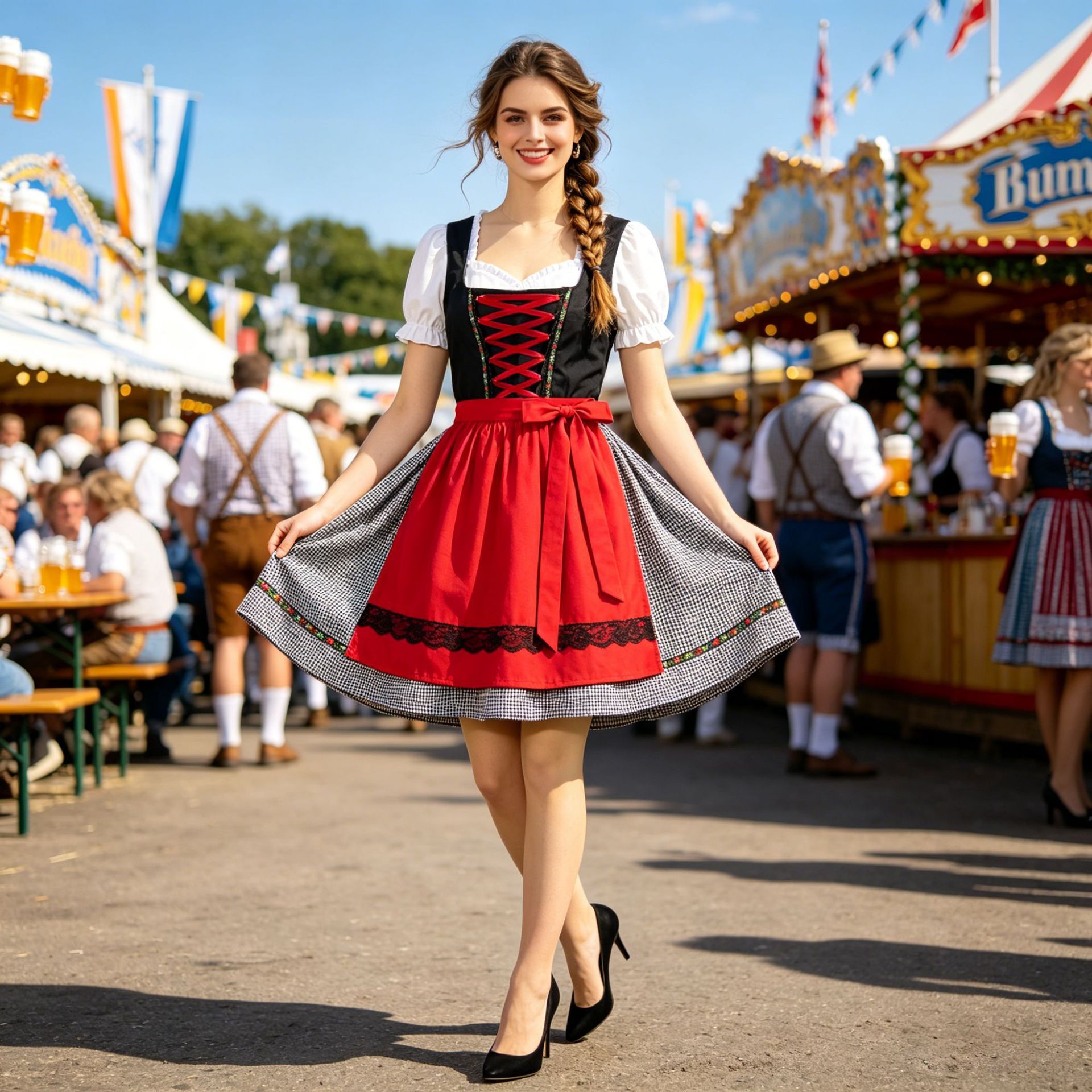 In Stock German Dress for Girls Available in Different Sizes | Alibaba.com
