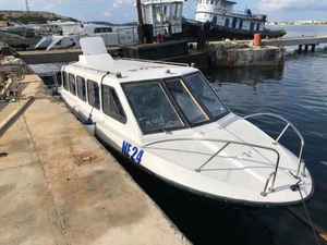 Grandsea Bateau-taxi touristique à grande vitesse de 28 pieds, en fibre de verre, petit bateau de passagers avec moteur, à vendre - Product Image 3