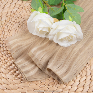 ผมต่อแบบรัสเซียชนิดบางพิเศษ มองไม่เห็นรอยต่อ  แบบ Double Drawn  ผมแท้ Genius Weft - Product Image 2