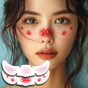 Glamorous Freckles Face <span class=keywords><strong>Tattoo</strong></span> Stickers Impermeable Shimmer Maquillaje temporal Diseño de papel de moda sexy para eventos de Navidad - Product Image 5