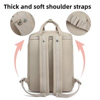 Sac à dos unisexe de voyage et pour ordinateur portable, style décontracté et urbain, imperméable Oxford, couleur unie, capacité 20-35L, avec distribution de la pression