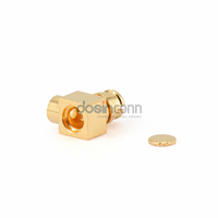 Conector SMP de Latón Chapado en Oro, Conector Hembra SMP GPO, Cable Semirrígido de Baja Pérdida, Cable RF de CC-40 GHz