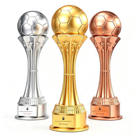 Trofeo de Fútbol al por Mayor de Fábrica, Premio Bota de Oro Personalizado, Mejor Jugador, Portero, Club de Fútbol, para Resina Dorada