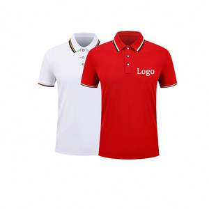 Diseño retro de cuello abierto, transpirable, holgado, de manga corta, personalizado, para hombre, de algodón, para polo con logotipo cultural - Product Image 1