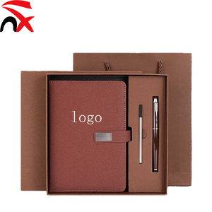 Ensemble <span class=keywords><strong>cadeau</strong></span> de stylo et carnet en cuir A5 avec logo personnalisé, boîte <span class=keywords><strong>cadeau</strong></span> haut de gamme, pages lignées, excellent <span class=keywords><strong>cadeau</strong></span> pour les entreprises et les écoles - Product Image 6