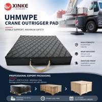 Plaques de stabilisation antidérapantes en UHMWPE pour grue, résistantes aux intempéries, pour opérations de levage en extérieur