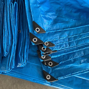 Bâche en polyéthylène robuste, imperméable, coupe-vent, anti-UV, avec œillets, pour tente de <span class=keywords><strong>camping</strong></span>, revêtement de bassin - Product Image 3
