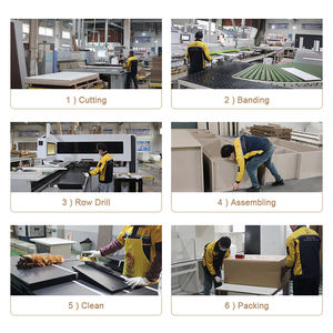 Nouvelle maison modulaire contreplaqué bois laqué personnalisé moderne armoires de cuisine complètes États-Unis - Product Image 6