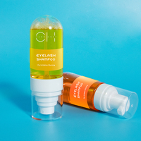 Nettoyant pour colle à cils, Gel nettoyant pour extensions de cils, Nettoyant moussant doux pour la peau, Shampoing liquide nettoyant en profondeur, Ensemble