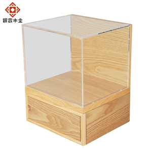 Boîte en bois sur mesure de luxe pour collection, avec couvercle transparent en acrylique - Product Image 2