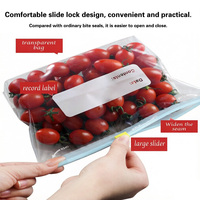 Op maat bedrukte ziplock plastic zakken, slider zip plastic groenteverpakkingen, slider zip plastic fruitverpakkingen