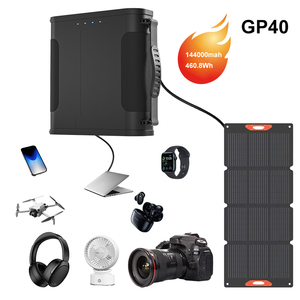 Estación de Energía Solar Portátil de 18W 100W para Exteriores, Batería de Litio Ternaria de 144000mAh/460.8Wh, Cigarrillo USB QC3.0 - Product Image 4