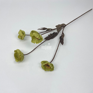 MSFAME Fleur de coquelicot en soie artificielle Décoration de la maison Centre de table Fleurs de mariage - Product Image 2