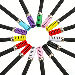 Cordones Redondos de Poliéster Trenzados con Punta Metálica y Bloqueador de Cordón Multicolor Personalizados al por Mayor para Ropa, Zapatillas y Bolsos - Product Image 2