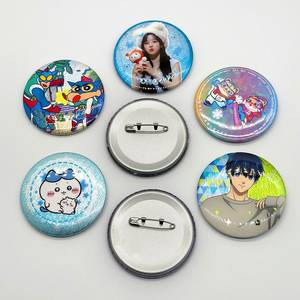 Botón de Metal Personalizado con Logotipo Reflectante, Redondo, de 32mm, 38mm, 44mm, 58mm, para Identificación Escolar - Product Image 2