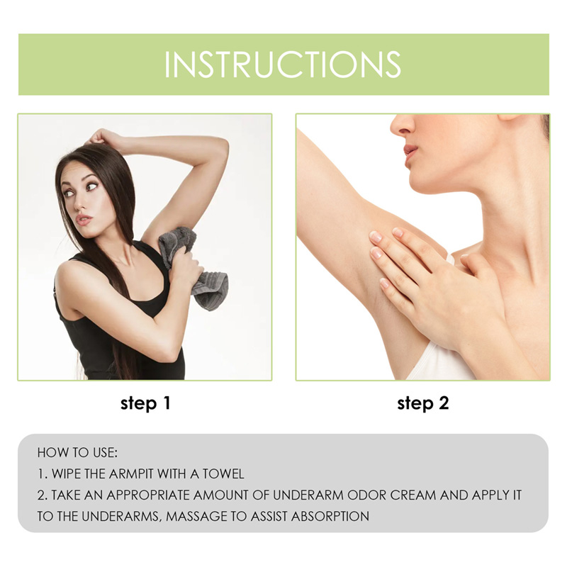 underarm care body odor remover natural herbal plant extraction anti sweat body odor remove cream