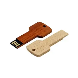 Custom Promotion Wedding Gifts Wood key Memory Usb Stick Customized Logo Usb 3.0 Wooden Pen Flash Drive With Wood Package