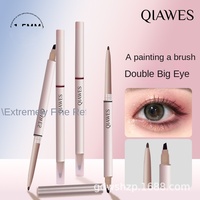 QIAWES Dubbelzijdige Blade Mosquito Wing Eyeliner Pen Kruiden- en chemische ingrediënten Natuurlijke, langdurige, waterdichte kleurmodel
