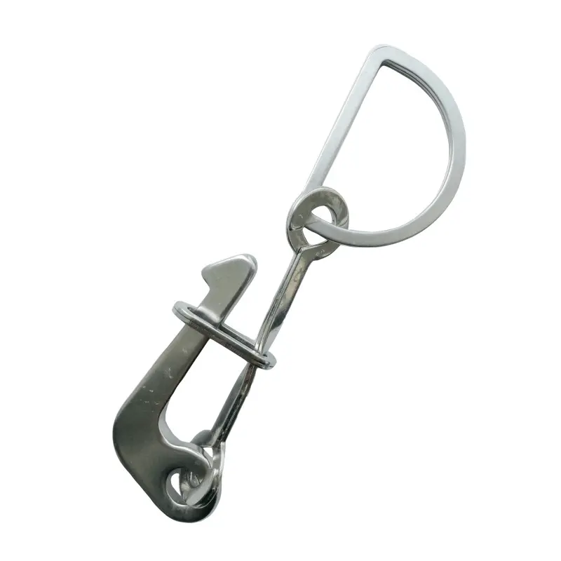 Stainless steel pelican hook for hydrostatic release units