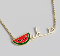 Collier en acier inoxydable 316L avec carte de la Palestine et mosquée Al-Aqsa, design élégant, collier très vendu, collier bien conçu