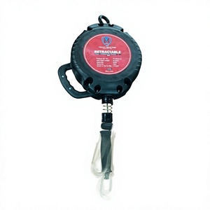 Ligne de vie auto-rétractable en acier avec anneau en D, protection antichute, longueur réglable, boucle à connexion rapide, résistance à la rupture de 500 kg, robuste - Product Image 3