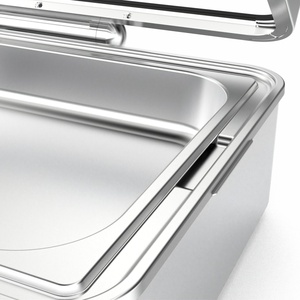 Recipiente Apilable para Calentar Alimentos Sunnex, Resistente al Viento, con Tapa de Vidrio, de Acero Inoxidable, Redondo, para Uso en Exteriores - Product Image 3