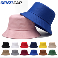 Chapeau Bob Pliable en Coton à Bord Large et Dessus Plat, Style Pêcheur, pour Plage et Voyage, avec Logo Brodé Personnalisé, Protection Solaire, Unisexe Hommes Femmes, OEM, Vente en Gros
