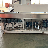 Machine à polir les bords de pierre multifonctionnelle RBB HQ-5531, 14 têtes, pour granit, marbre, quartz, bords droits et irréguliers, 54 kW