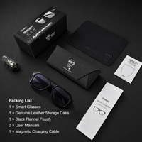 Nouvelles lunettes de soleil tendance avec logo personnalisé, lunettes de soleil pilote pour l'extérieur, la conduite et le sport, lunettes audio avec traduction IA