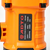 Marteau de démolition électrique ADTO HD35W 25J 1300W, briseur de béton, marteau perforateur pour la destruction de béton et le rainurage des murs
