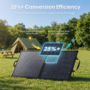 Panel Solar Anker SOLIX PS200 de 200W, 25% de Eficiencia, con Certificación UKCA y CE, IP68, para Autocaravanas - Product Image 2
