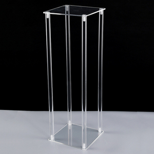 Grand cristal clair acrylique <span class=keywords><strong>verre</strong></span> Vases mariage fleur support pièce maîtresse pour la décoration <span class=keywords><strong>de</strong></span> <span class=keywords><strong>Table</strong></span> <span class=keywords><strong>de</strong></span> fête - Product Image 5
