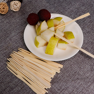 Fourchettes de dégustation de fruits en bambou naturel salubre pour les aliments ECO BAMBOO pour les zones fraîches d'épicerie et les comptoirs d'échantillonnage au détail - Product Image 1