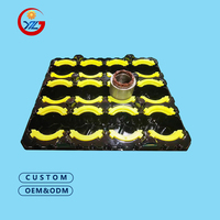 Bandeja de Almacenamiento de Plástico Termoformado ABS/HDPE Negra Resistente al Desgaste, Personalizable OEM YZG -027 para Ferretería