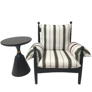 <span class=keywords><strong>Fauteuil</strong></span> d'appoint Boucle en bois massif, style rétro français, pour petit espace, salon, balcon, canapé paresseux, <span class=keywords><strong>fauteuil</strong></span> individuel en tissu médiéval - Product Image 5