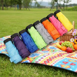 Parapluies de Voyage de Poche en Gros, Haute Qualité, Pliables, Anti-Pluie et Anti-Soleil, Mini Parapluies Capsule Personnalisés à 5 Plis avec Logo - Product Image 1