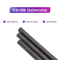 Fûts de queue de billard en fibre de carbone de haute qualité de 12,4 mm, pré-coniques, avec embout en mousse et insert de joint