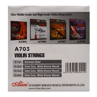 Accessoires pour violon en gros : Cordes de violon durables en fil d'acier, vendues à l'unité ou en set