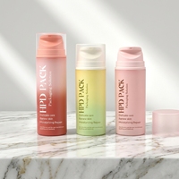 Bouteilles de voyage personnalisées en PP avec pompe à vide pour lotion, en plastique, 30/50/100/120 ml, pour crème corporelle bébé, hydratant, et écran solaire sans air