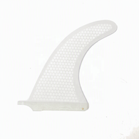 Aileron simple pour longboard, base US, en fibre de verre alvéolée, pour planche de surf et SUP, 8" 9" 10" OEM