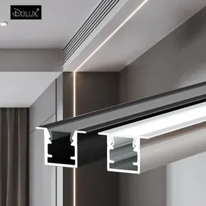 DGLUX U-Shaped Groove Exposed Shell Channel Led Strip Linear Lighting Aluminum Extruded Led Profile