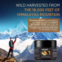 Résine de Shilajit liquide naturelle pure de qualité or GMP Factory OEM 30g / 50g, pure de l'Himalaya, à haute viscosité