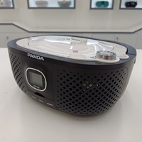 Promo Panas PANDA Black Portable CD Boombox dengan Lampu LCD USB TF Card MP3 Radio AM/FM Jack Earphone 3.5mm Speaker