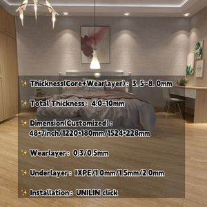 Phong cách hiện đại tự dính PVC gạch lát sàn Peel <span class=keywords><strong>Stick</strong></span> SPC Vinyl cho khách sạn tự cài đặt bề mặt đồng bằng sàn thiết kế đồ họa - Product Image 5