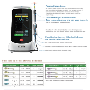 Nouveauté Laser 650mm 980 mm longueur d'onde plus grande veine saphène veineuse Ablation Laser équipement de chirurgie - Product Image 2