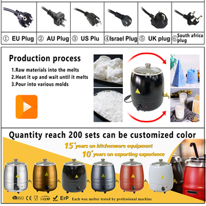 Dontalen 10L Kit per la produzione di candele in acciaio inossidabile macchina per la fusione elettrica della cera della candela per la casa - Product Image 3